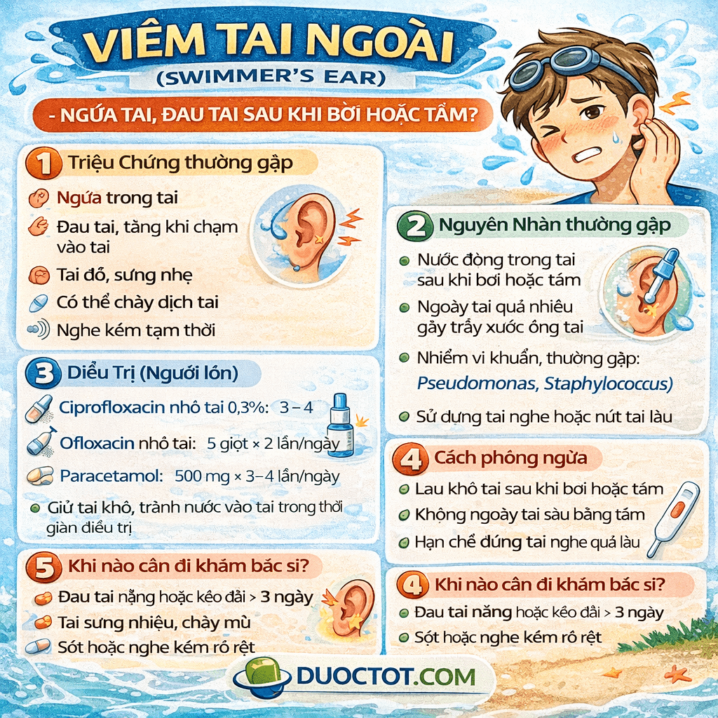 VIÊM TAI NGOÀI (SWIMMER’S EAR)